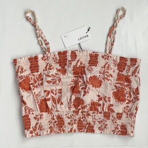 Shell Trimmed Smocked Top